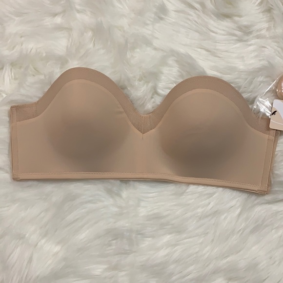 NWT Lively The No Wire Strapless Bra Toasted Almond - Picture 4 of 10